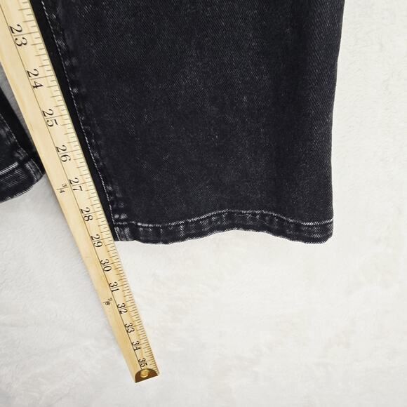 MODITEC Jeans Mens 30x29 Black Denim Buckle Strap Legs Goth Whimsigoth Rave Emo - Picture 14 of 16